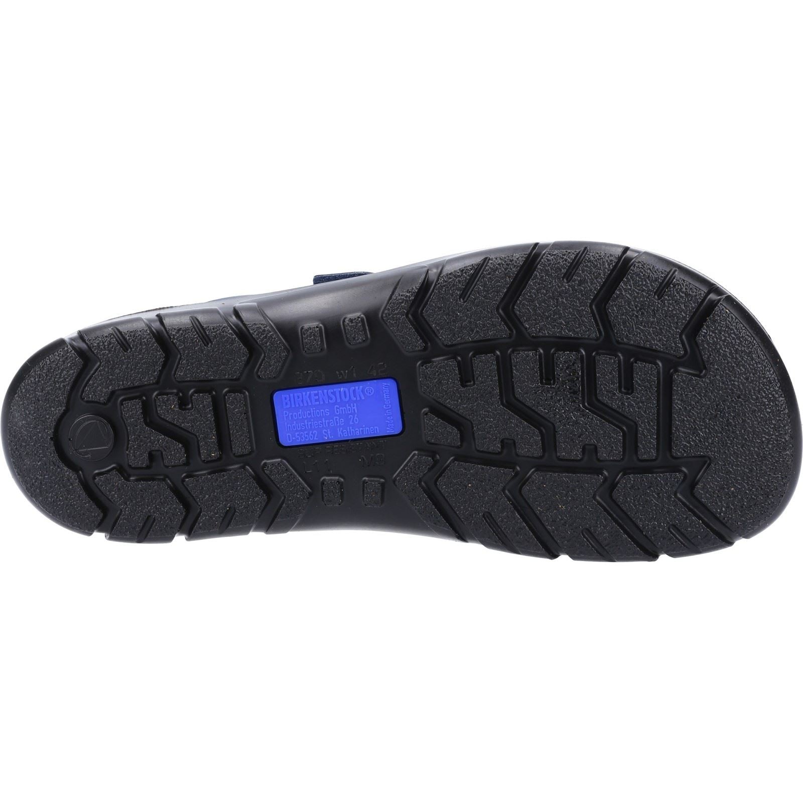 Birkenstock Bilbao Sandales Bleues En Cuir Pour Hommes