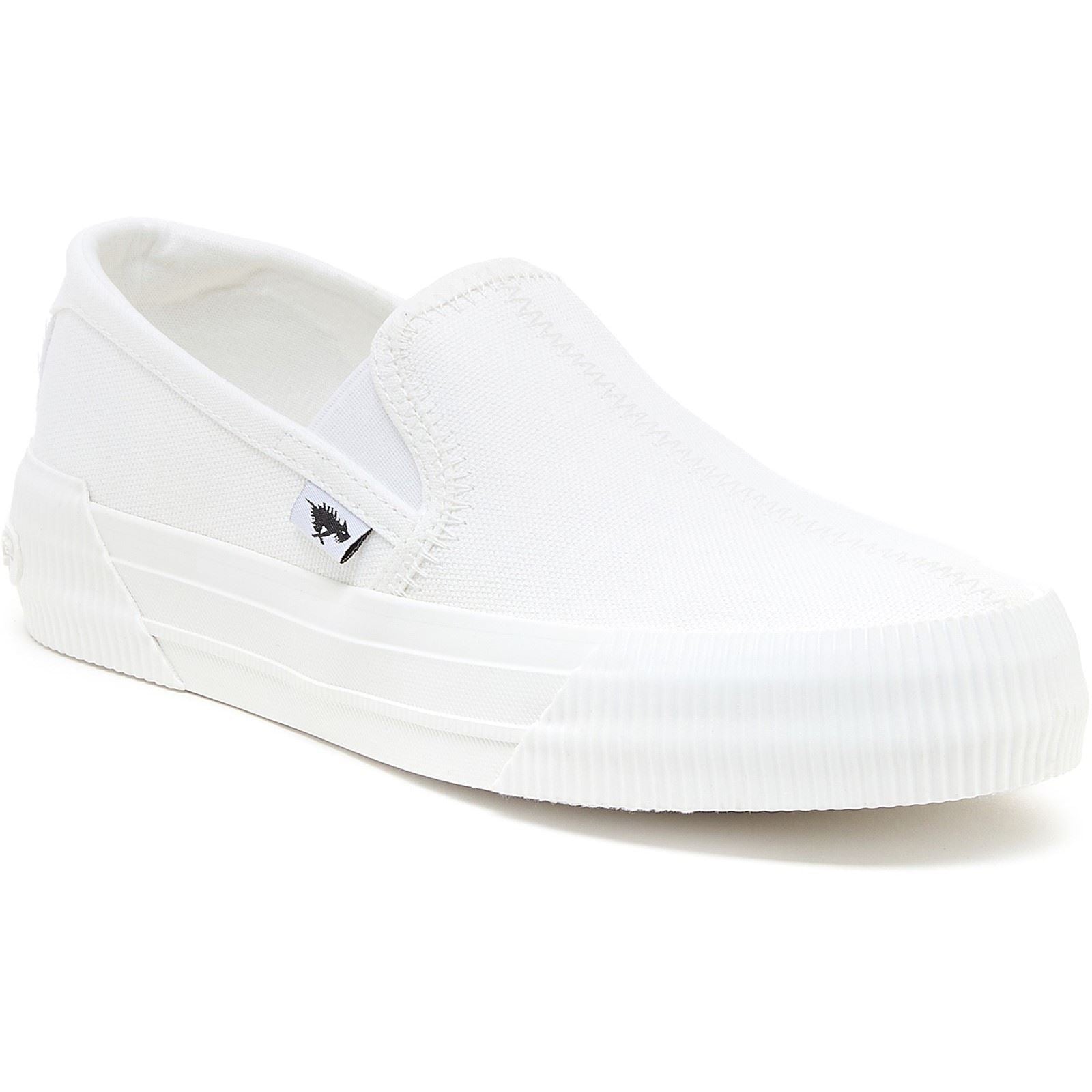 Rocket Dog Cheeryful 12A Chaussures Blanches Pour Femmes En Toile