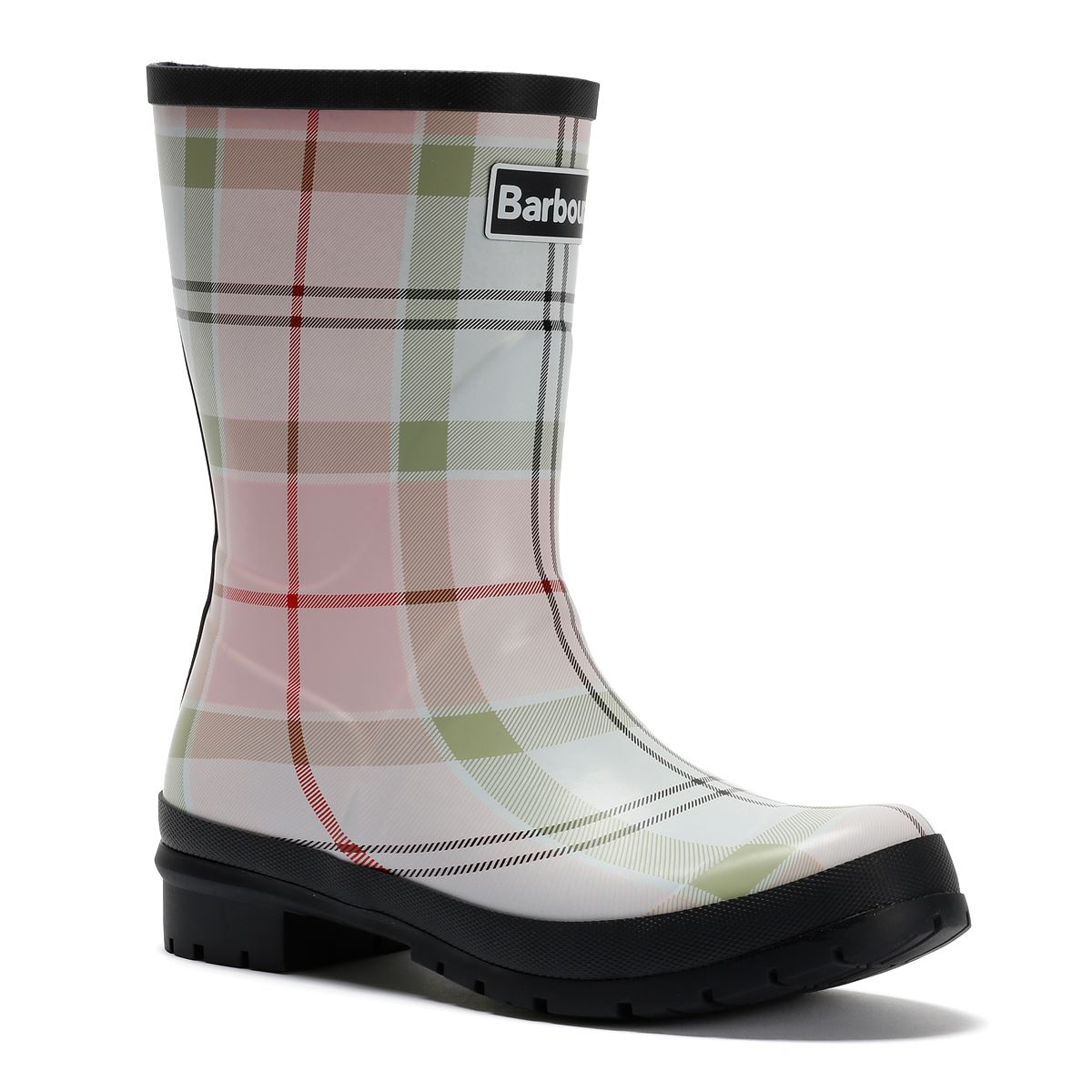 Barbour Banbury Mid Welly Bottes De Pluie En Caoutchouc Pour Femmes Roses