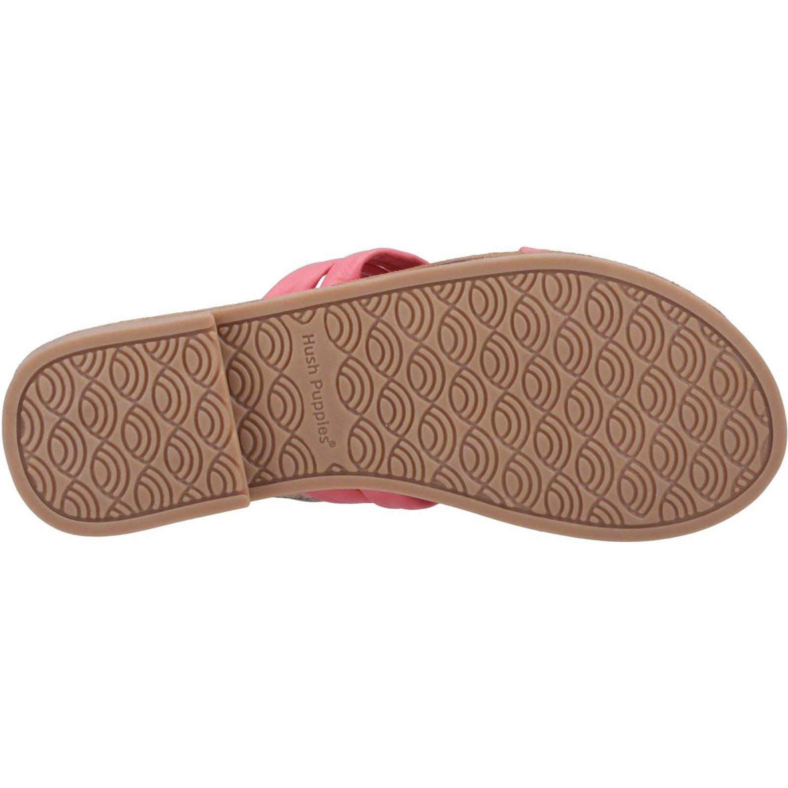 Hush Puppies Hope Sandales En Cuir Pour Femmes, Couleur Corail