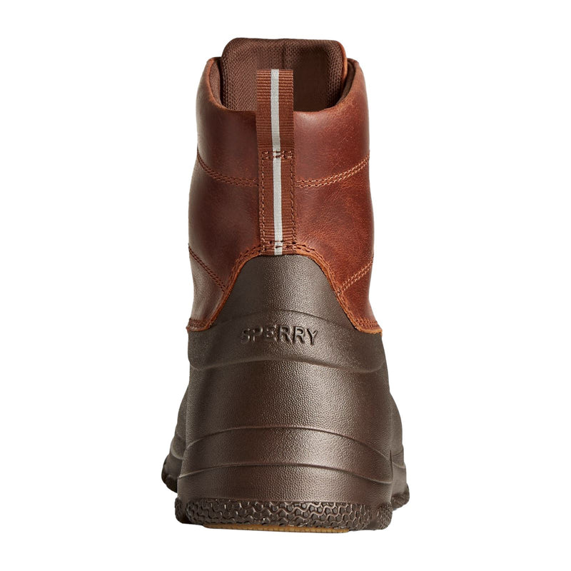 Sperry Duck Float Bottes En Caoutchouc Marron En Cuir