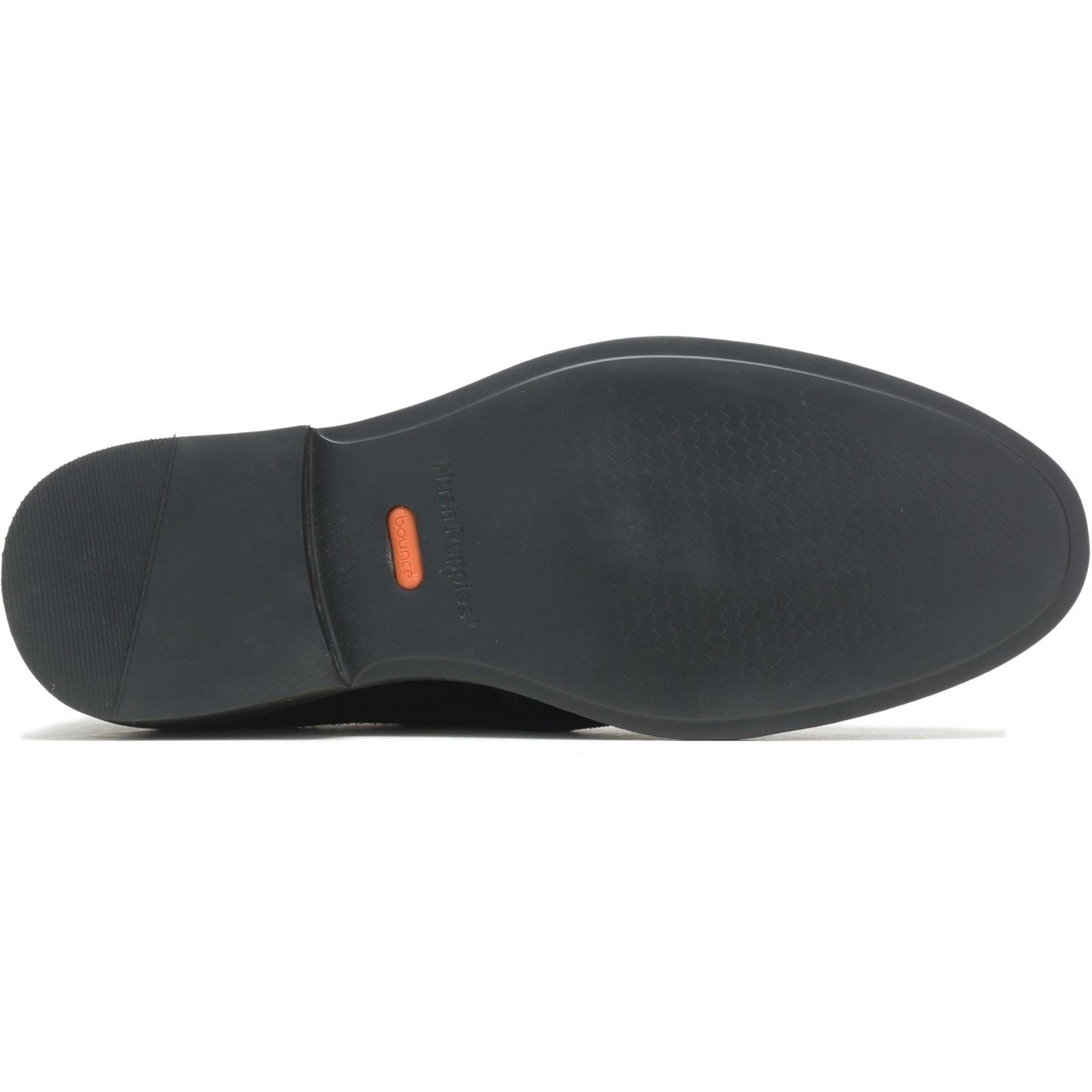 Hush Puppies Earl Slip On Chaussures Mocassins Noirs Pour Homme En Suède