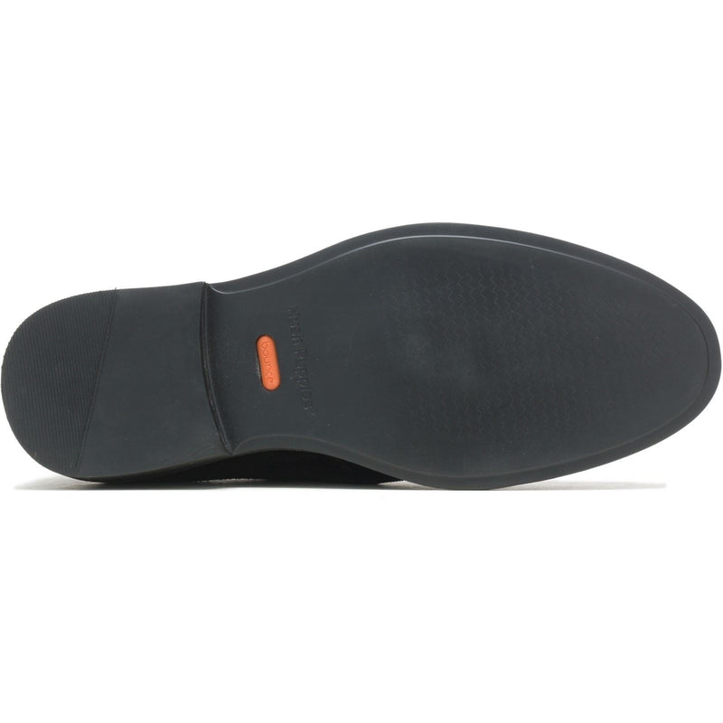 Hush Puppies Earl Slip On Chaussures Mocassins Noirs Pour Homme En Suède