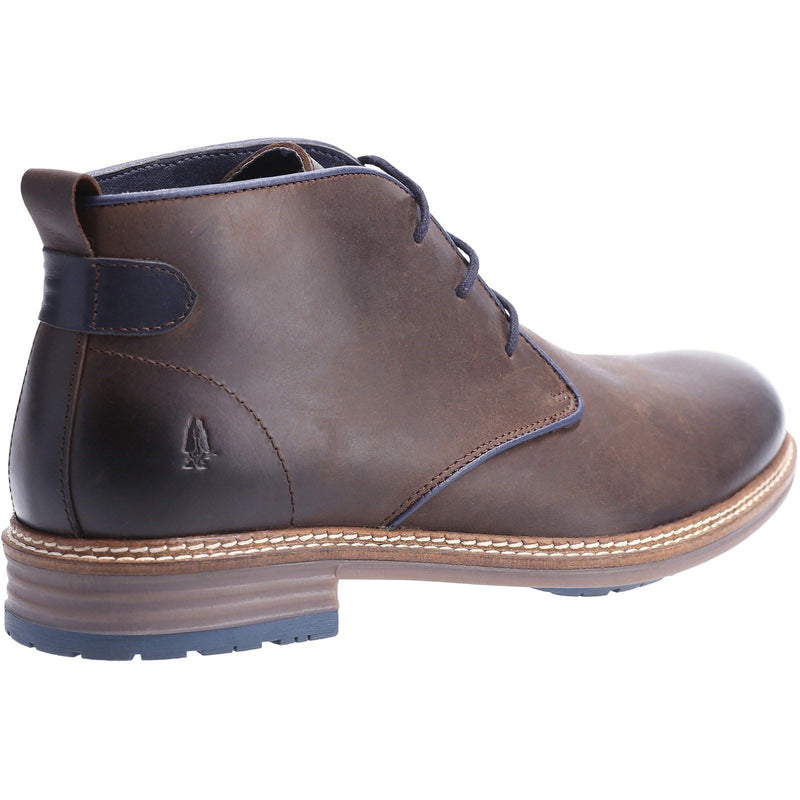 Hush Puppies Jonas Chukka Bottes En Cuir Marron Pour Hommes