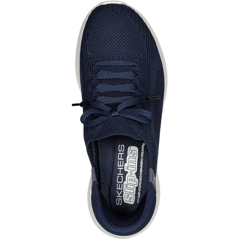 Skechers Ultra Flex 3.0 Brilliant Path Sneakers En Toile Pour Femmes De Couleur Marine