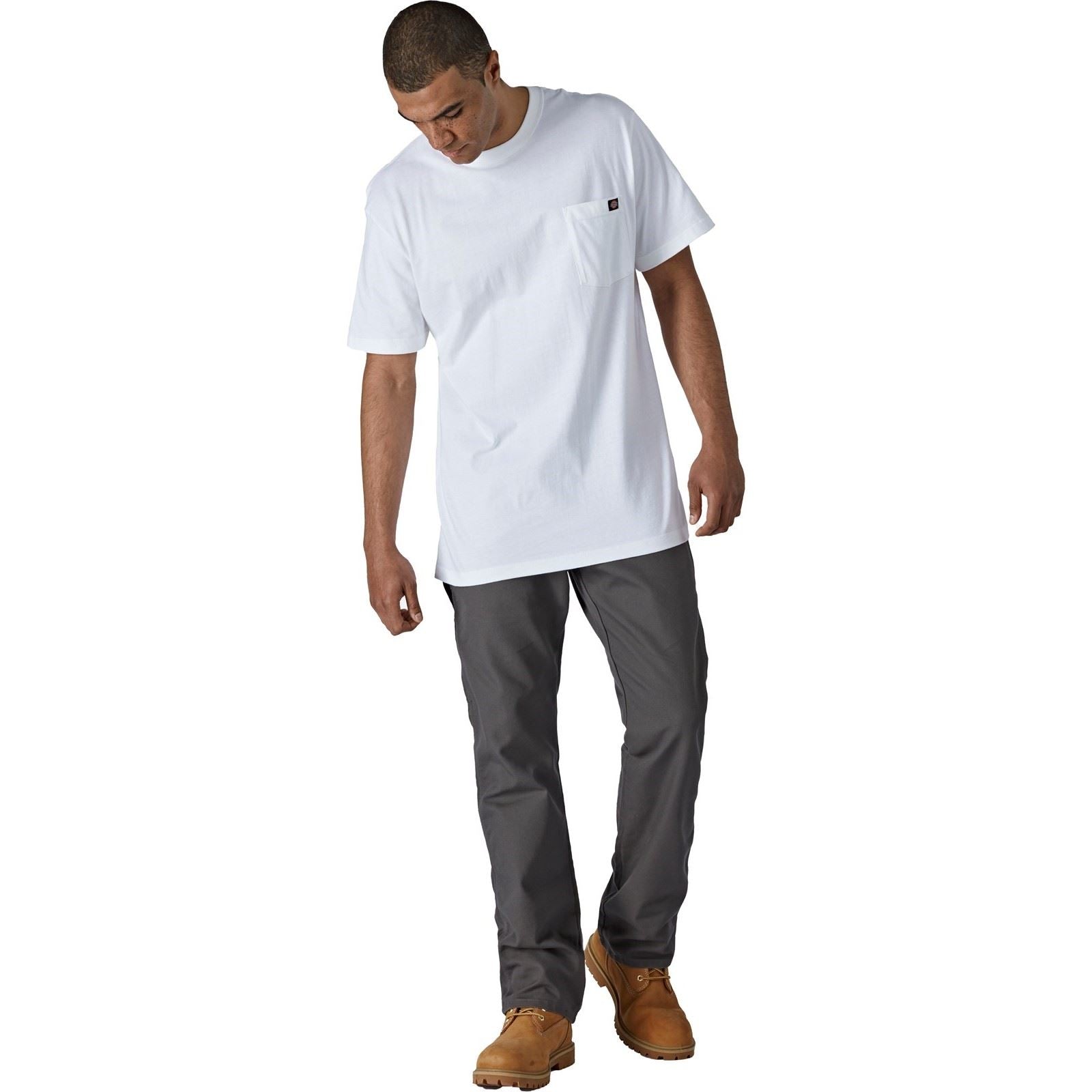 Dickies Short Sleeve T-Shirts Blancs En Coton Pour Hommes