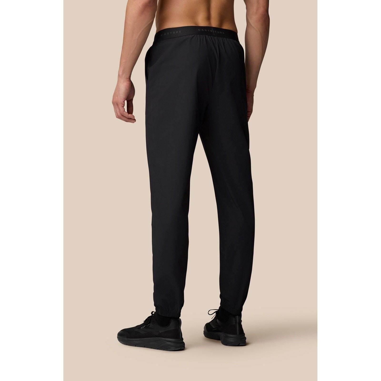 Castore Woven Jogger Noirs En Polyester Pour Homme