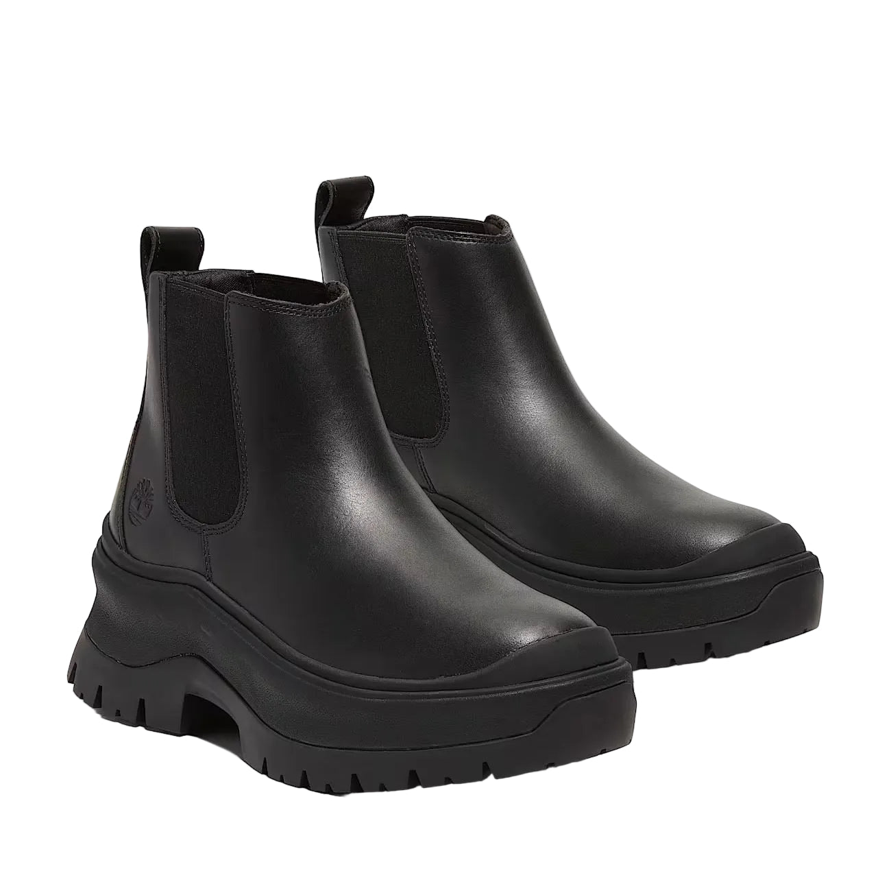 Timberland Roxie Lane Chelsea Bottes Noires En Cuir Pour Femmes
