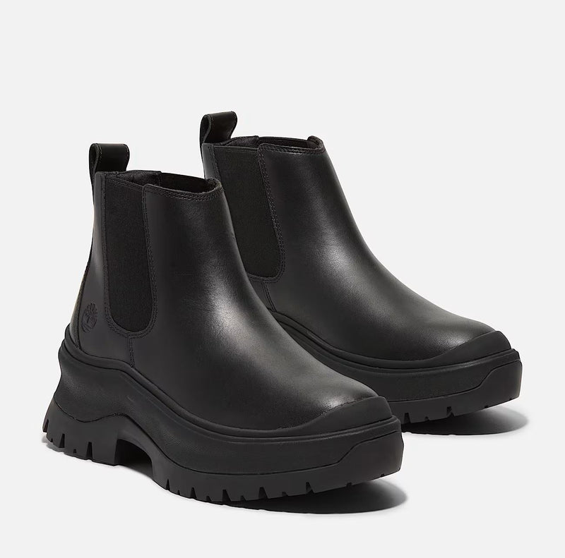Timberland Roxie Lane Chelsea Bottes Noires En Cuir Pour Femmes