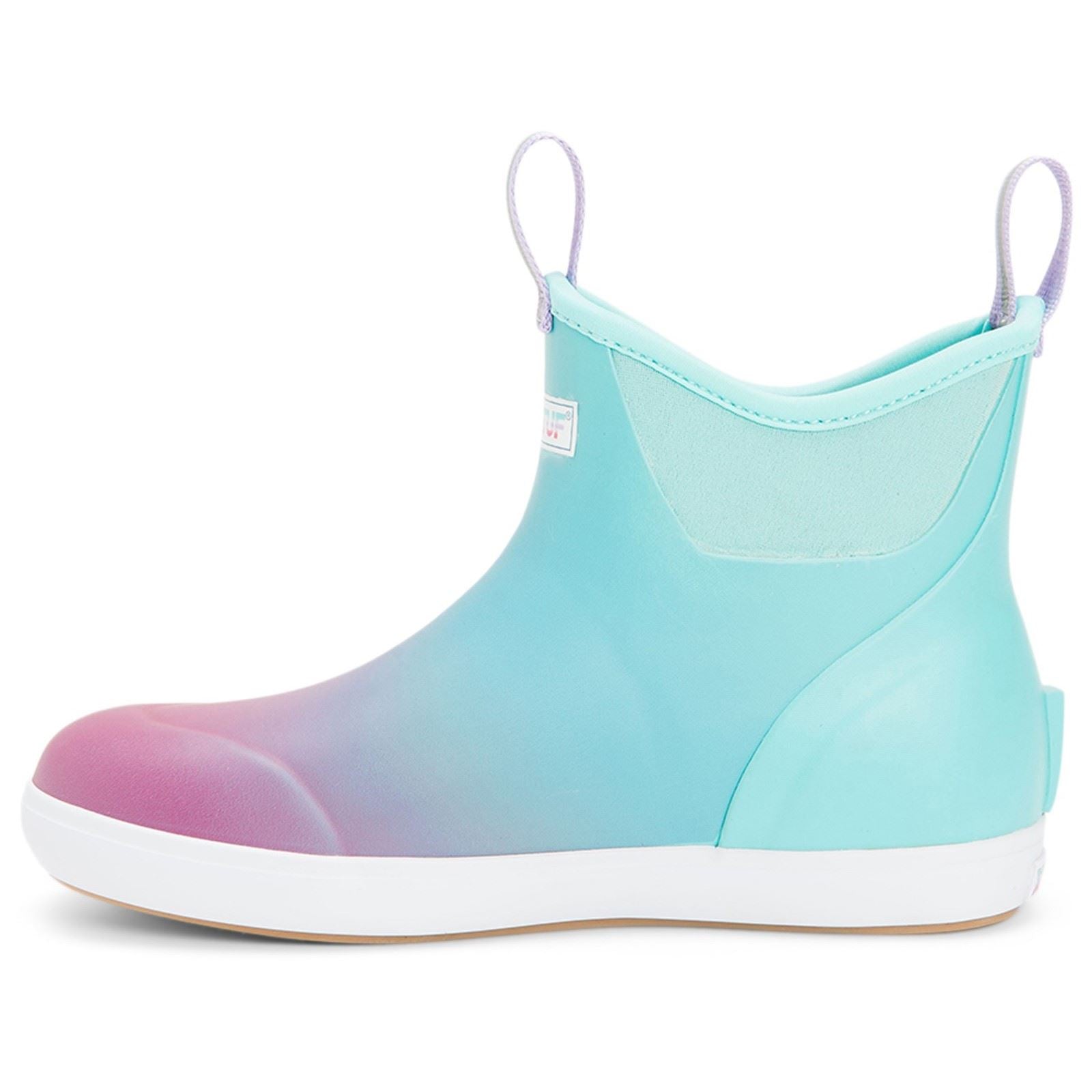 Xtratuf Bottes Wellington Aurora Bleues En Caoutchouc Deck À Cheville
