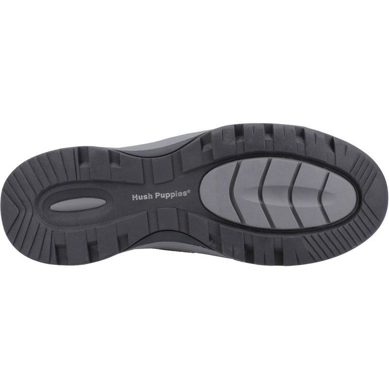 Hush Puppies Tucker Lace Chaussures À Lacets En Nubuck Gris Pour Hommes En Cuir