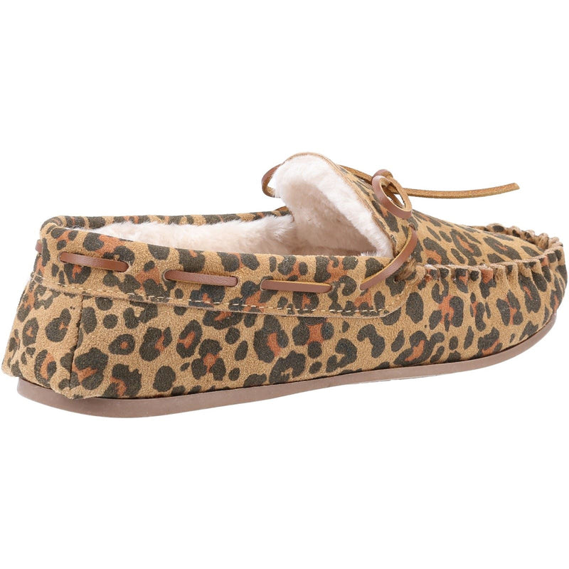 Hush Puppies Allie Chaussons Léopard En Daim Pour Femmes