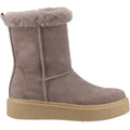 Hush Puppies Becca Mid Bottes Pour Femmes En Daim Taupe