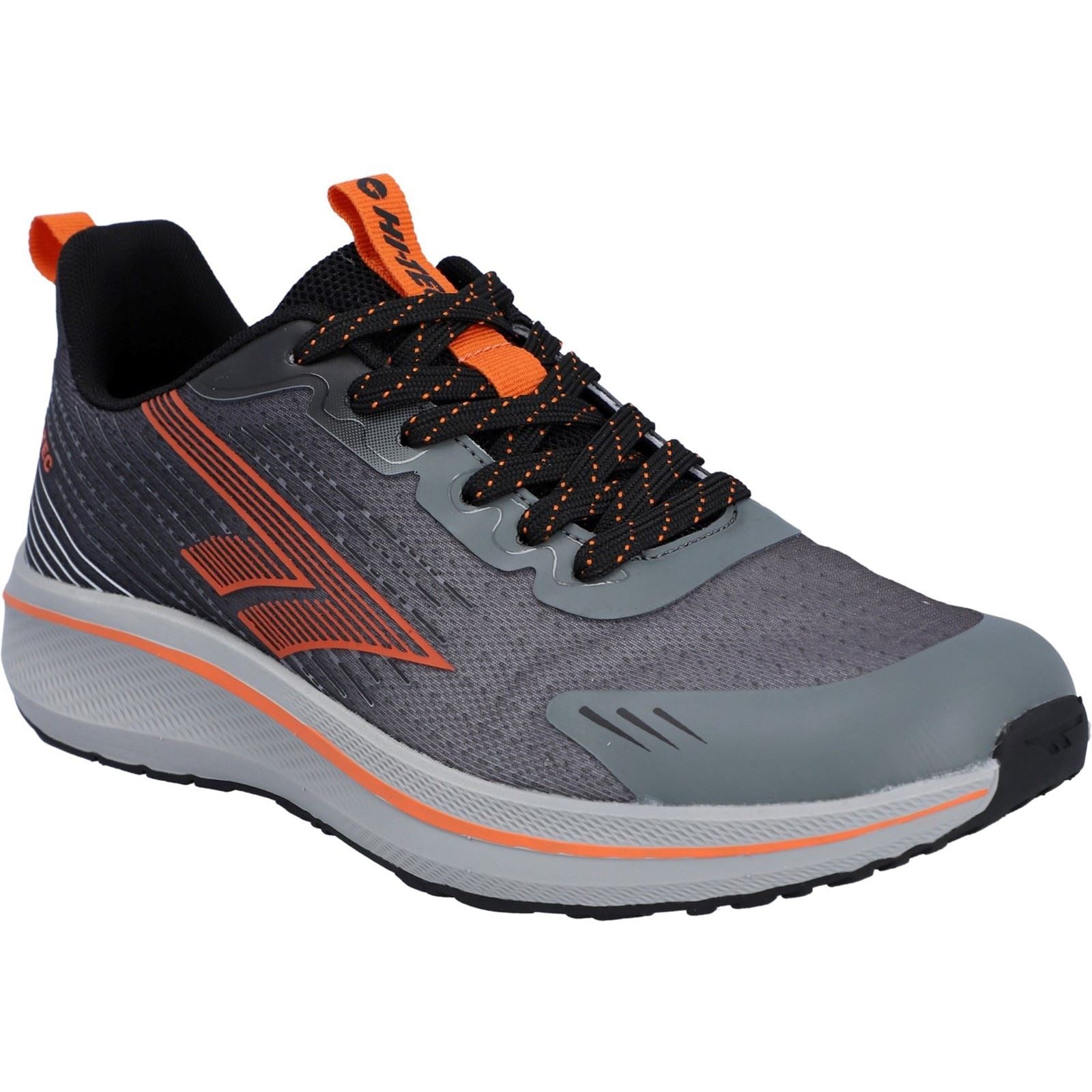 Hi-Tec Santorini Chaussures De Sport Pour Hommes En Polyester Noir/nuance Discrète.