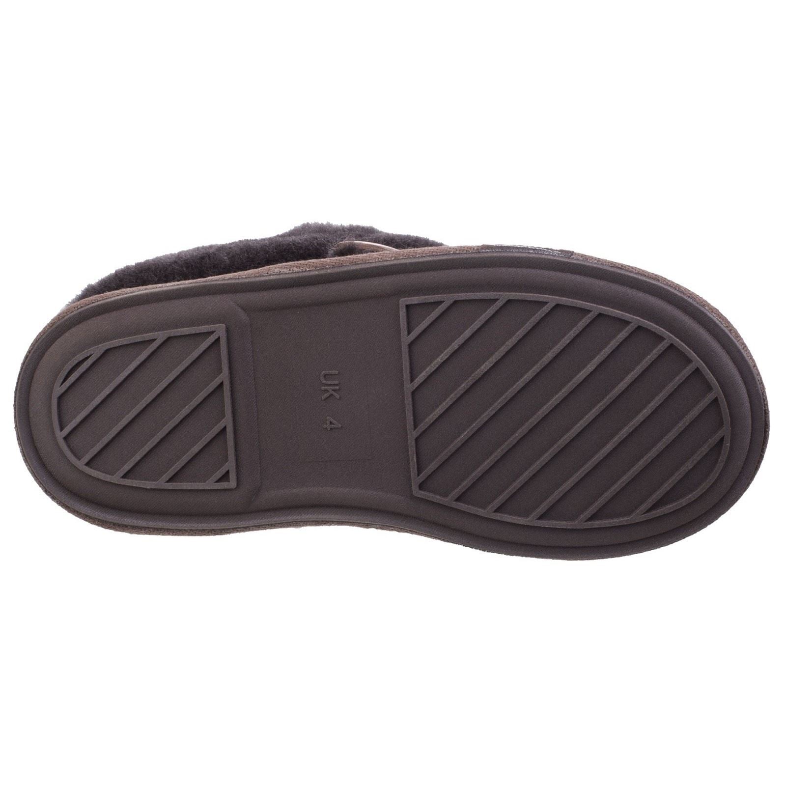 Cotswold Wotton Chaussons En Cuir Pour Femme Couleur Chocolat