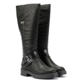Blowfish Malibu Virtue 2 Bottes noires pour femmes en similicuir.