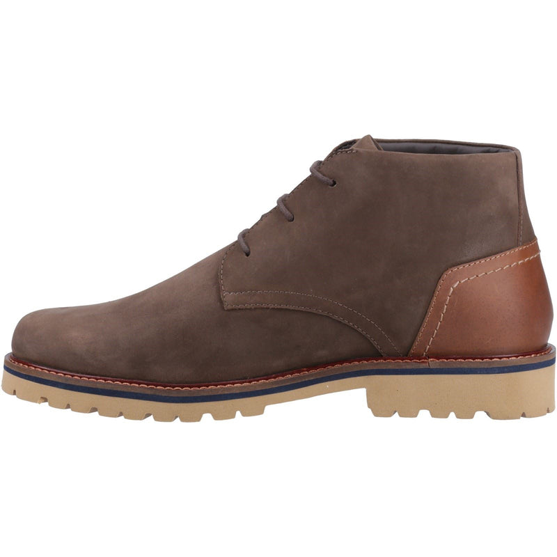 Hush Puppies Moore Bottines Homme En Daim Marron