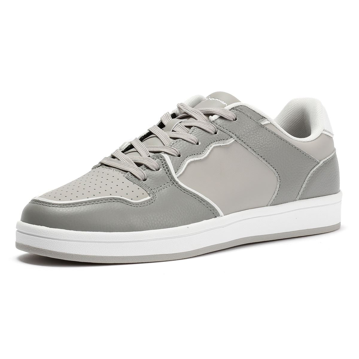 Ben Sherman Club Baskets En Cuir Pour Hommes Grises