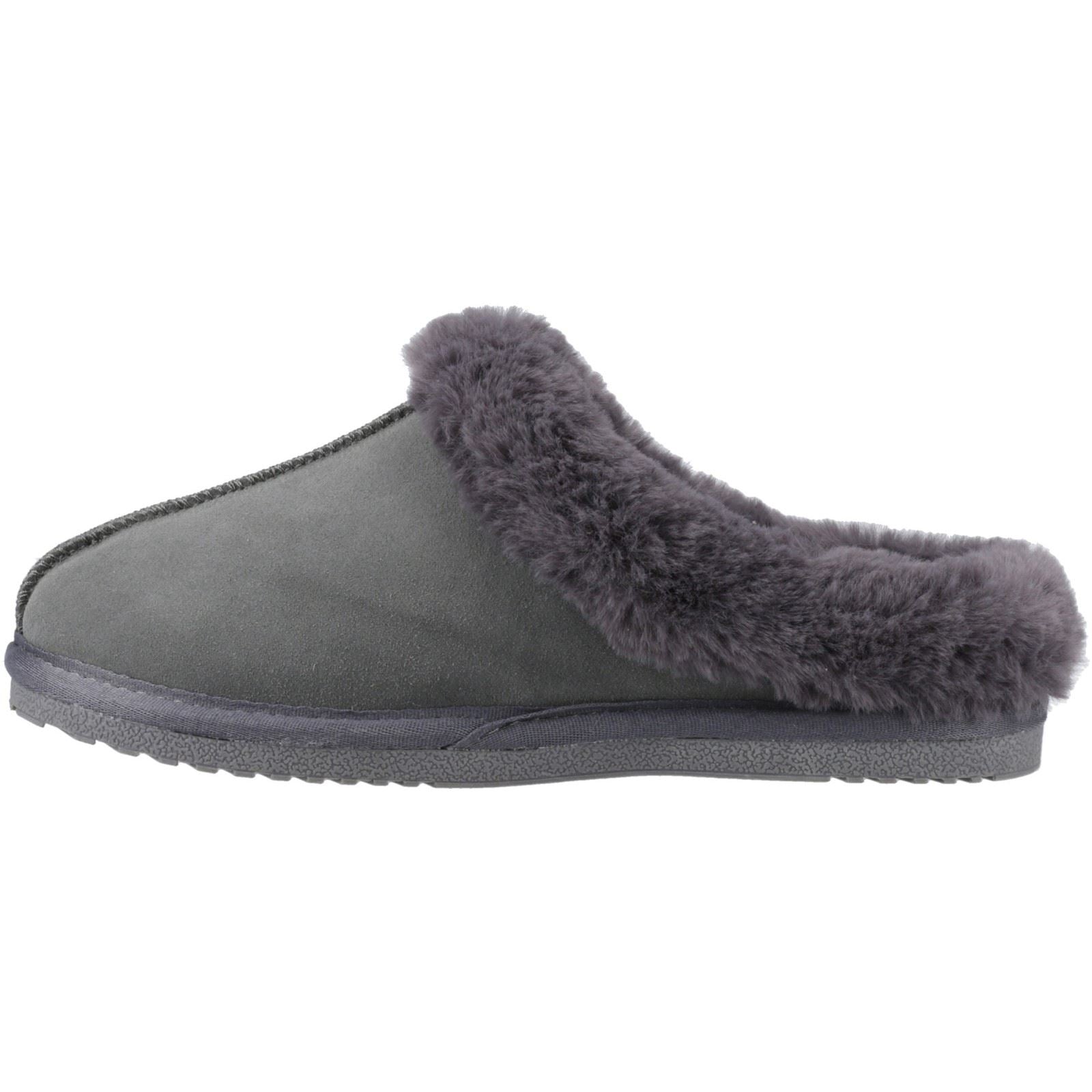 Hush Puppies Amara Chaussons Gris Pour Femmes En Suède
