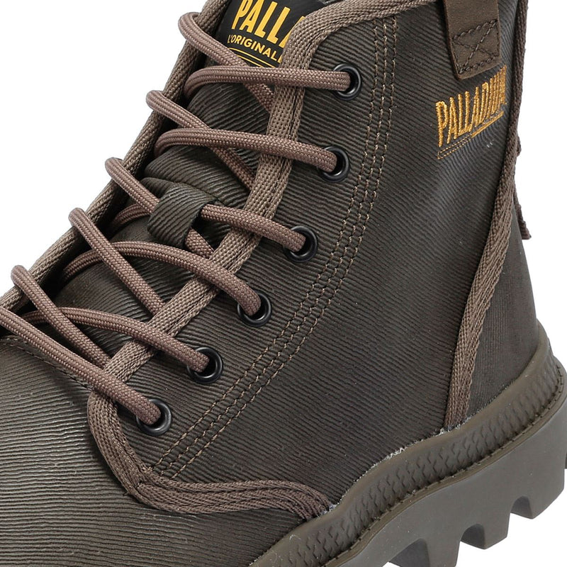 Palladium Pampa Hi Wax Bottes En Toile Marron