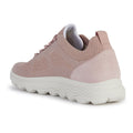 Geox D Spherica A Baskets En Cuir Pour Femmes De Couleur Rose Clair
