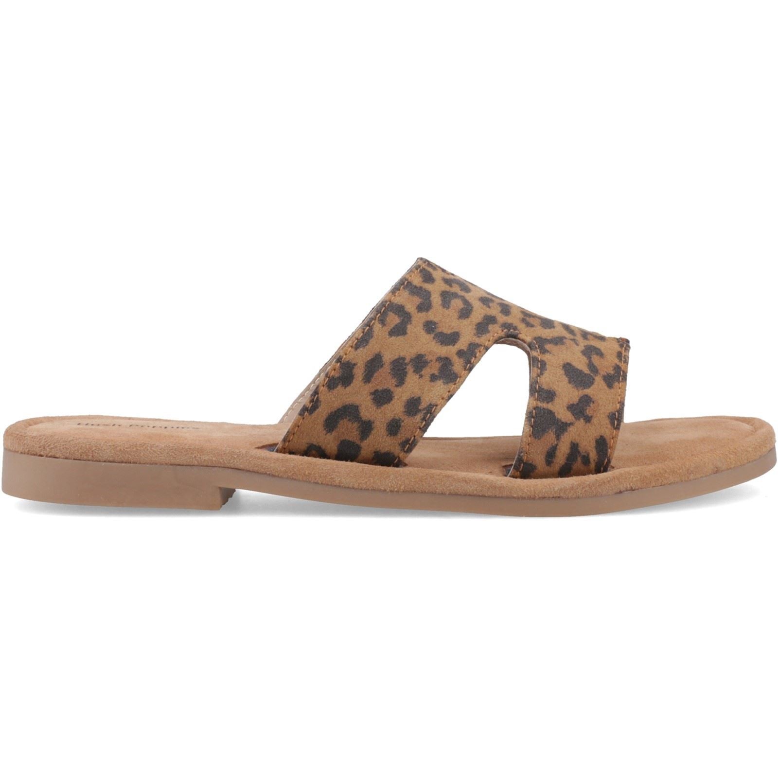 Hush Puppies Azalea Mule Sandales En Cuir Pour Femmes Léopard