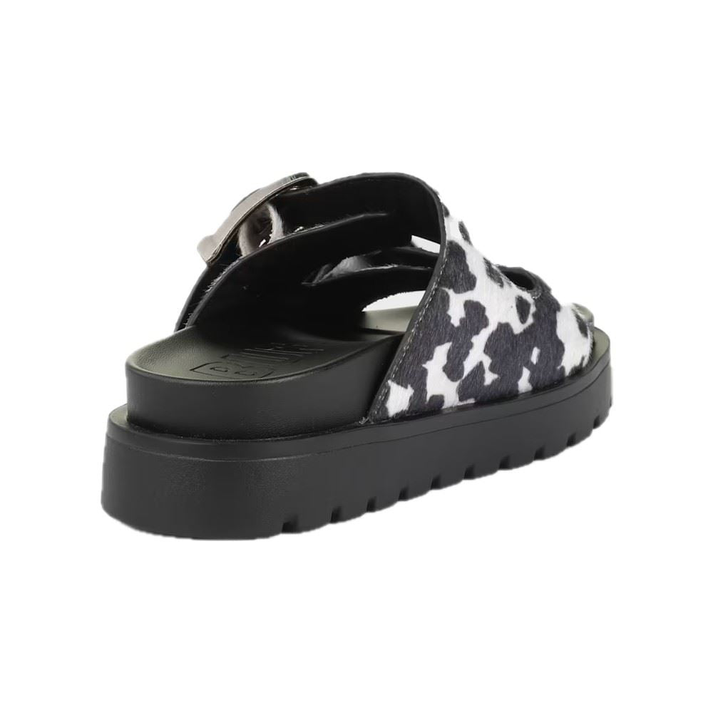Buffalo Raya Ari Sandales Noires Pour Femmes