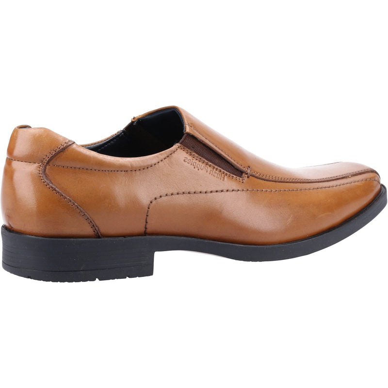 Hush Puppies Brody Chaussures Slip-On Pour Hommes En Cuir Beige.