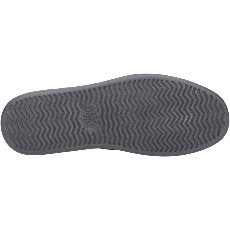 HEYDUDE Sunapee Canvas Mocassins Pour Hommes En Coton 100% Noir / Anthracite