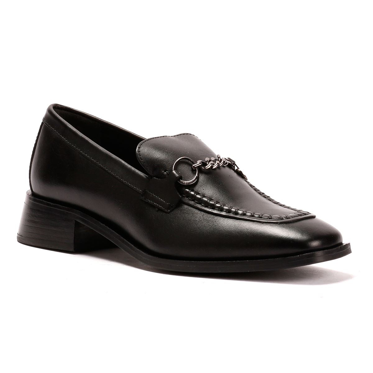 Osprey London The Islington Mocassins En Cuir Pour Femmes Noirs