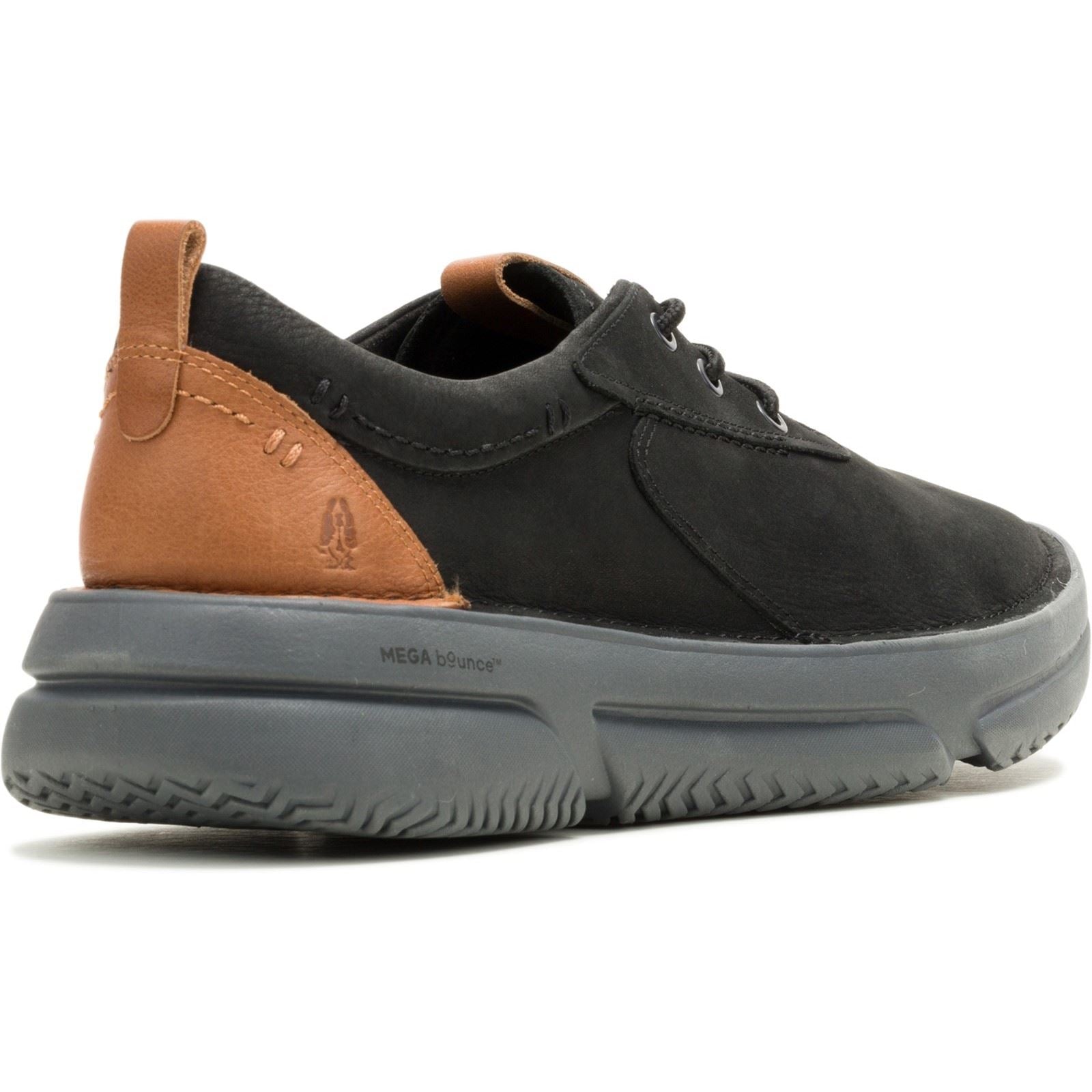 Hush Puppies Baylor Chaussures À Lacets Noires/Noires Pour Hommes En Cuir