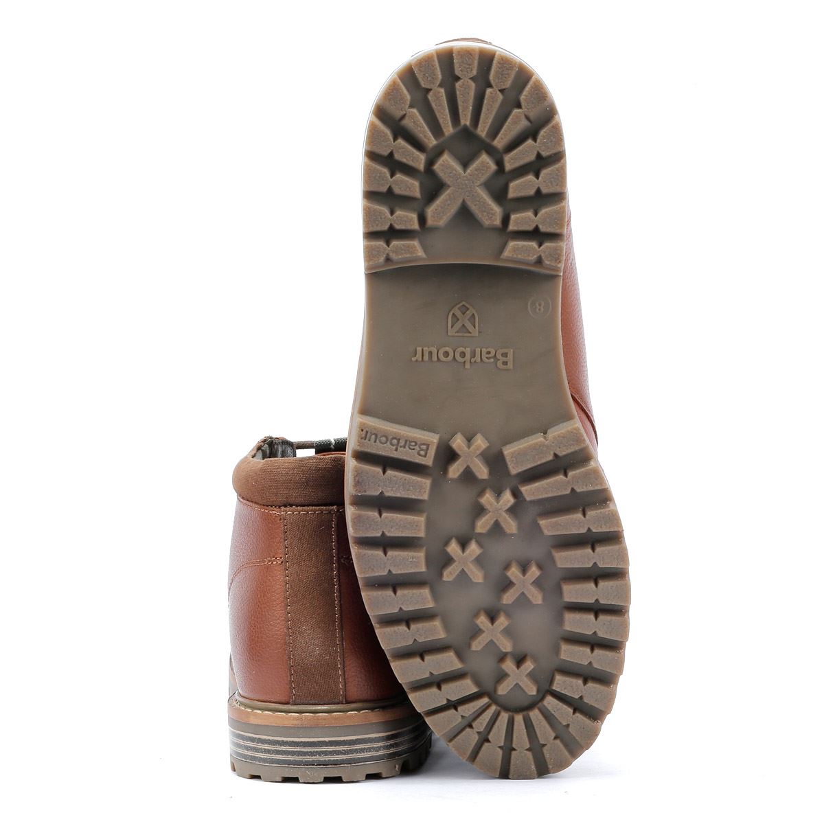 Barbour Boulder Bottes Hommes En Cuir Marron