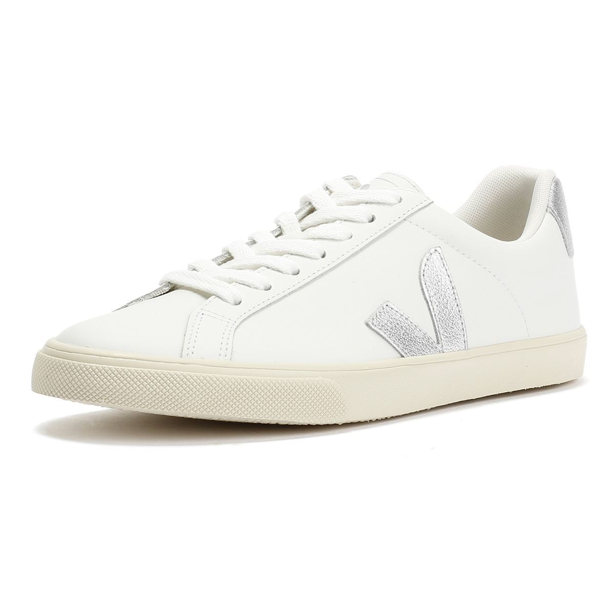 Veja Esplar Baskets Blanches En Cuir Pour Femmes