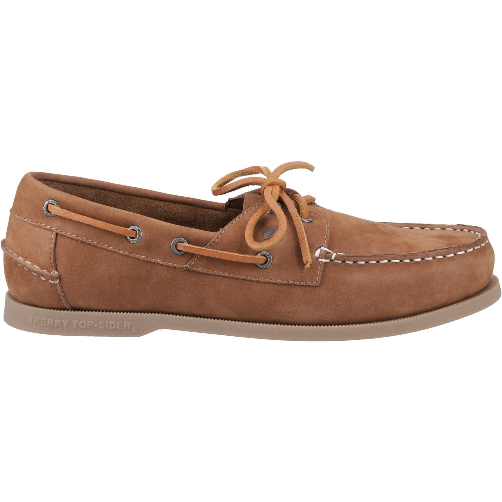 Sperry Tacoma Chaussures Bateau En Cuir Pour Hommes, Couleur Tan