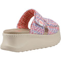 HEYDUDE Delray Slide Surf Baja Sandales Pour Femmes En Mélange De Polyester Bleu/Rose/Multicolore