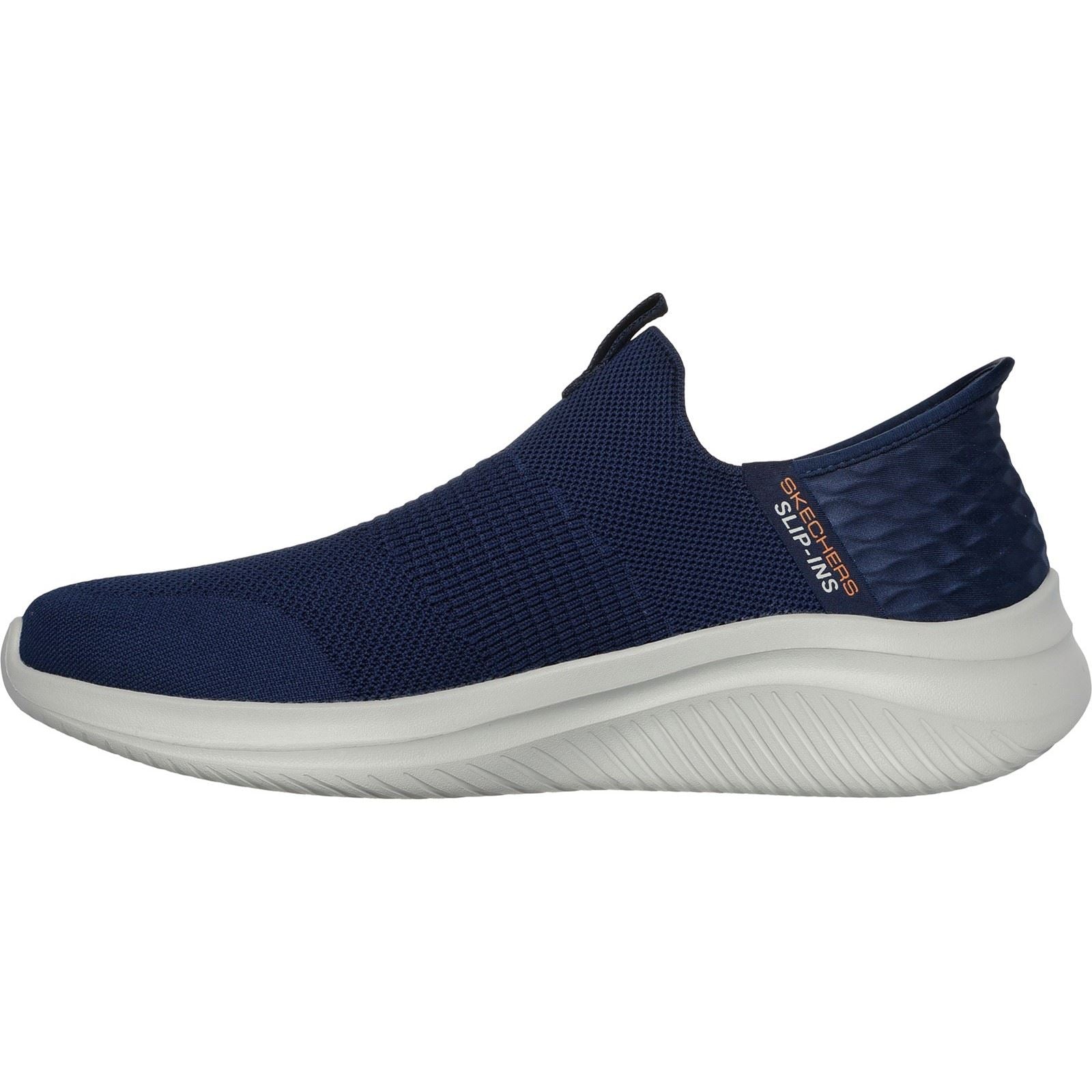 Skechers Ultra Flex 3.0 Smooth Step Baskets Homme En Toile Bleu Marine