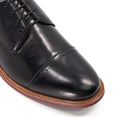 Dune Savion Chaussures Oxford Noires En Cuir Pour Hommes