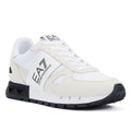 EA7 Legacy Sneakers En Daim Blanc/Noir Pour Hommes