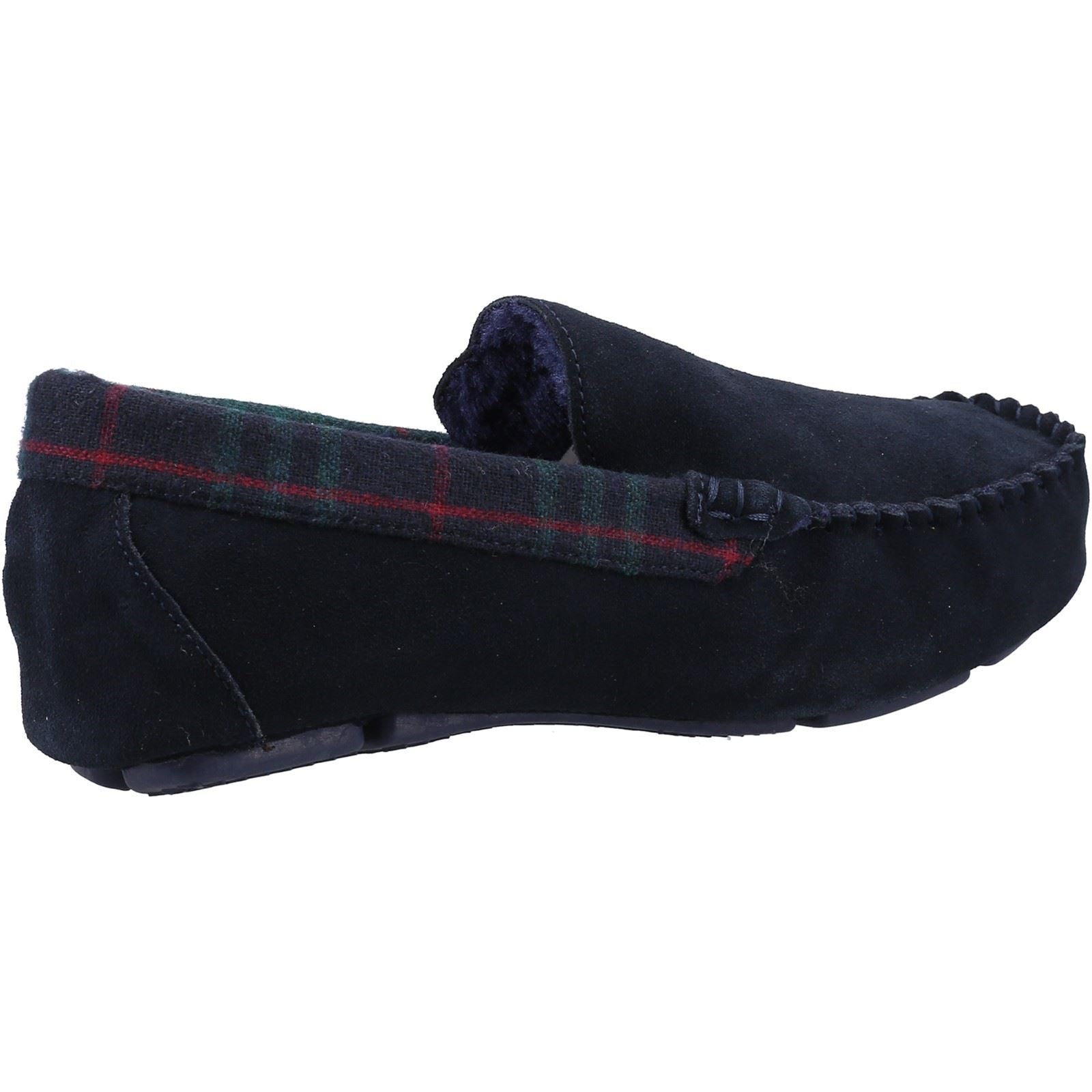 Hush Puppies Andreas Chaussons En Daim Pour Hommes, Bleu Marine