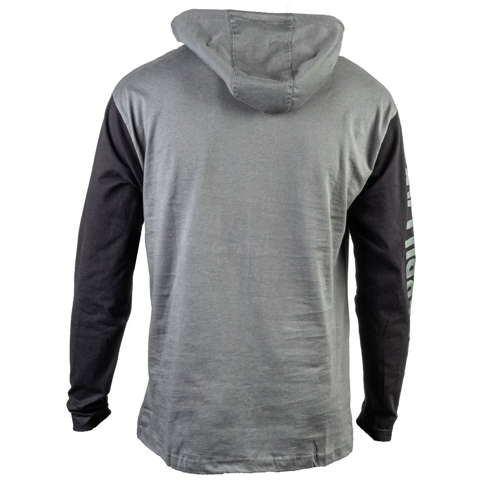 Caterpillar Hooded Long Sleeve T-Shirt Gris En Coton Pour Homme