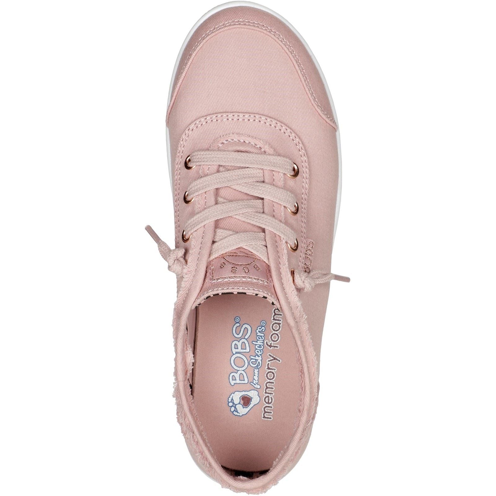 Skechers BOBS B Cute Sneakers En Coton Pour Femmes, Couleur Rose