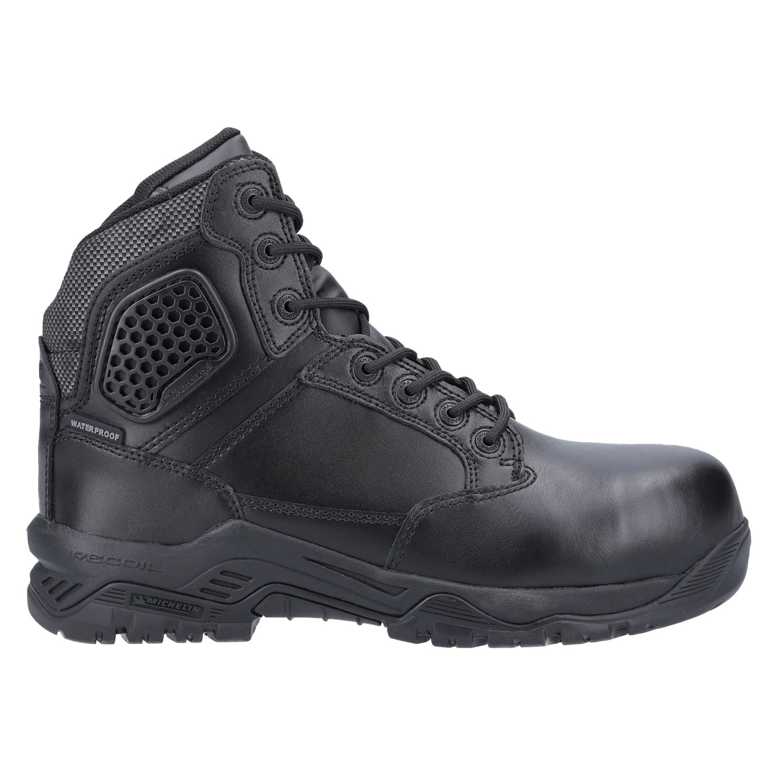 Magnum  Bottes De Sécurité Noires En Cuir Strike Force 6.0
