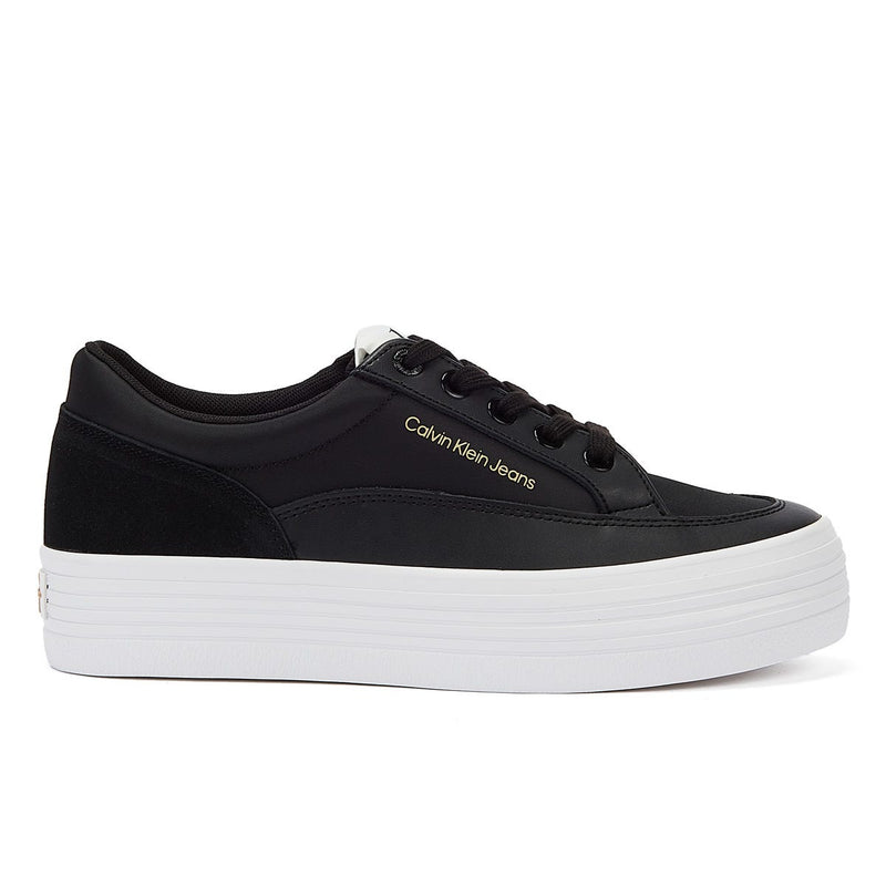 Calvin Klein Vulc Flatform Low Cut Womens Black Trainers
