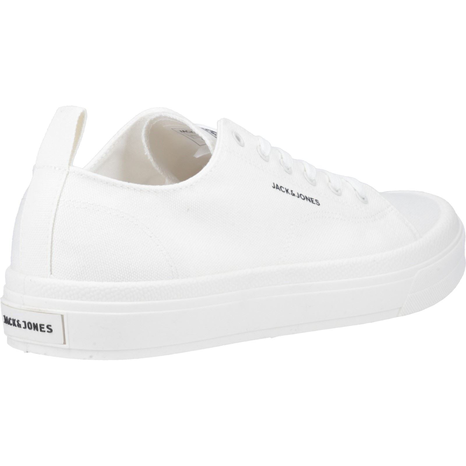 Jack & Jones Bayswater Canvas Baskets Blanches Éclatantes En Polyester Pour Hommes