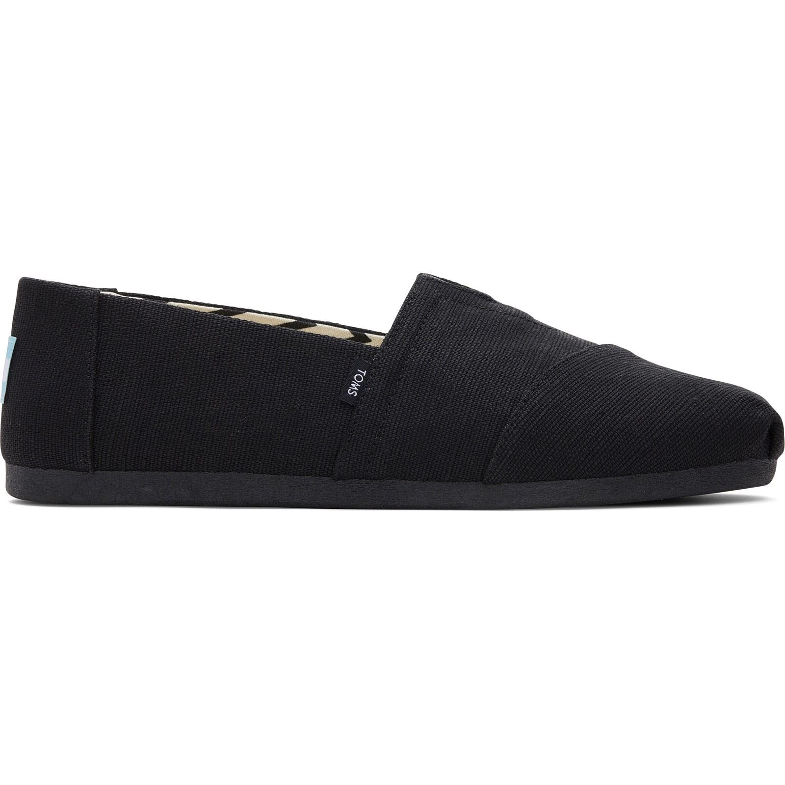 TOMS Alpargata Classic Espadrilles Noires En Coton Pour Hommes