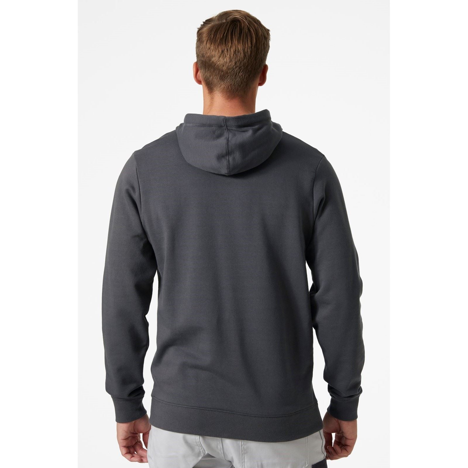 Helly Hansen Workwear Classic Sweat À Capuche Gris En Coton Pour Homme