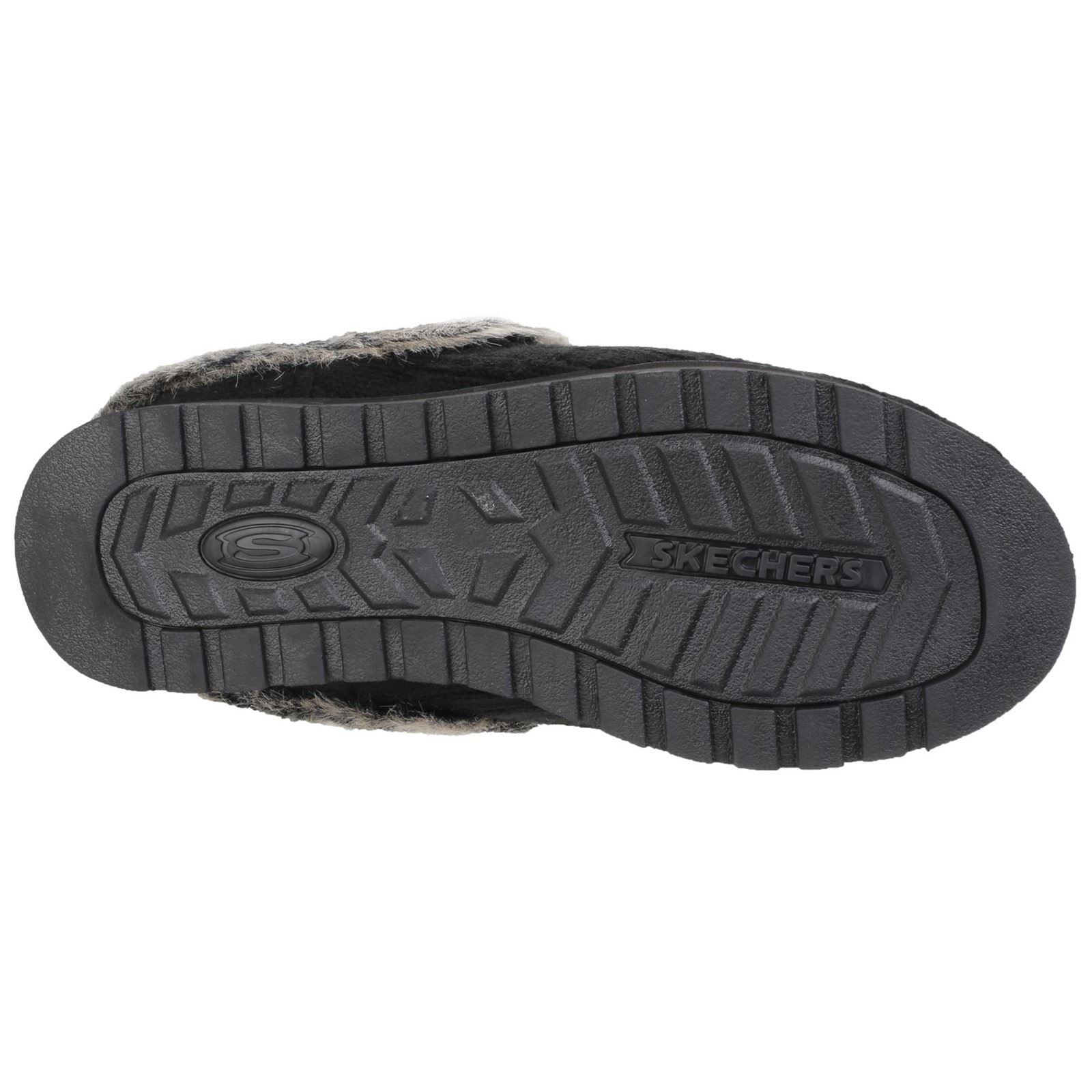 Skechers Keepsakes Ice Angel Chaussons Noirs Pour Femmes En Synthétique