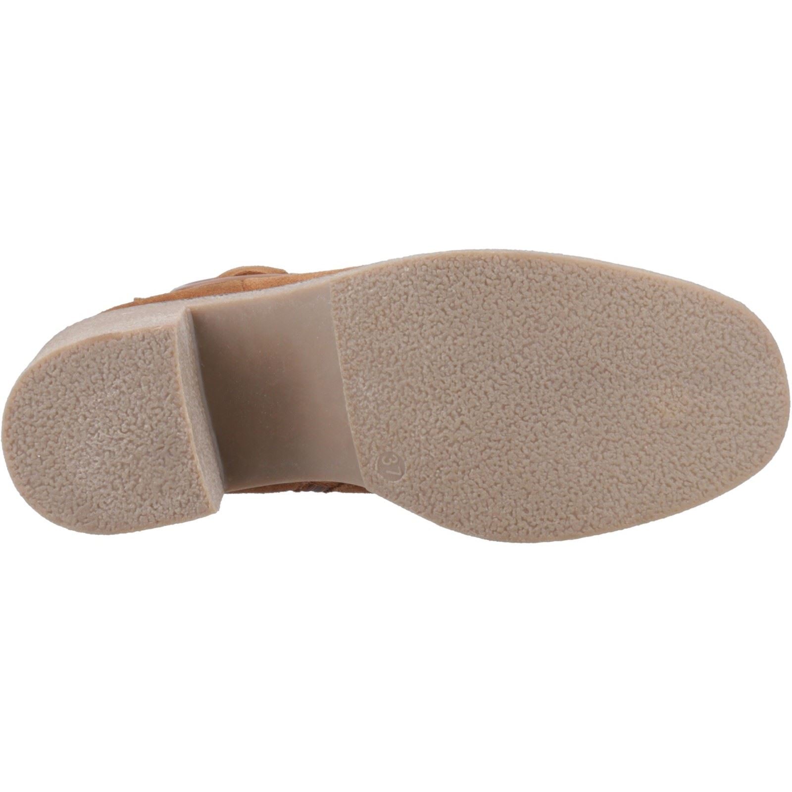 Hush Puppies Fearne Femmes Suède Bottines À Talons Beige