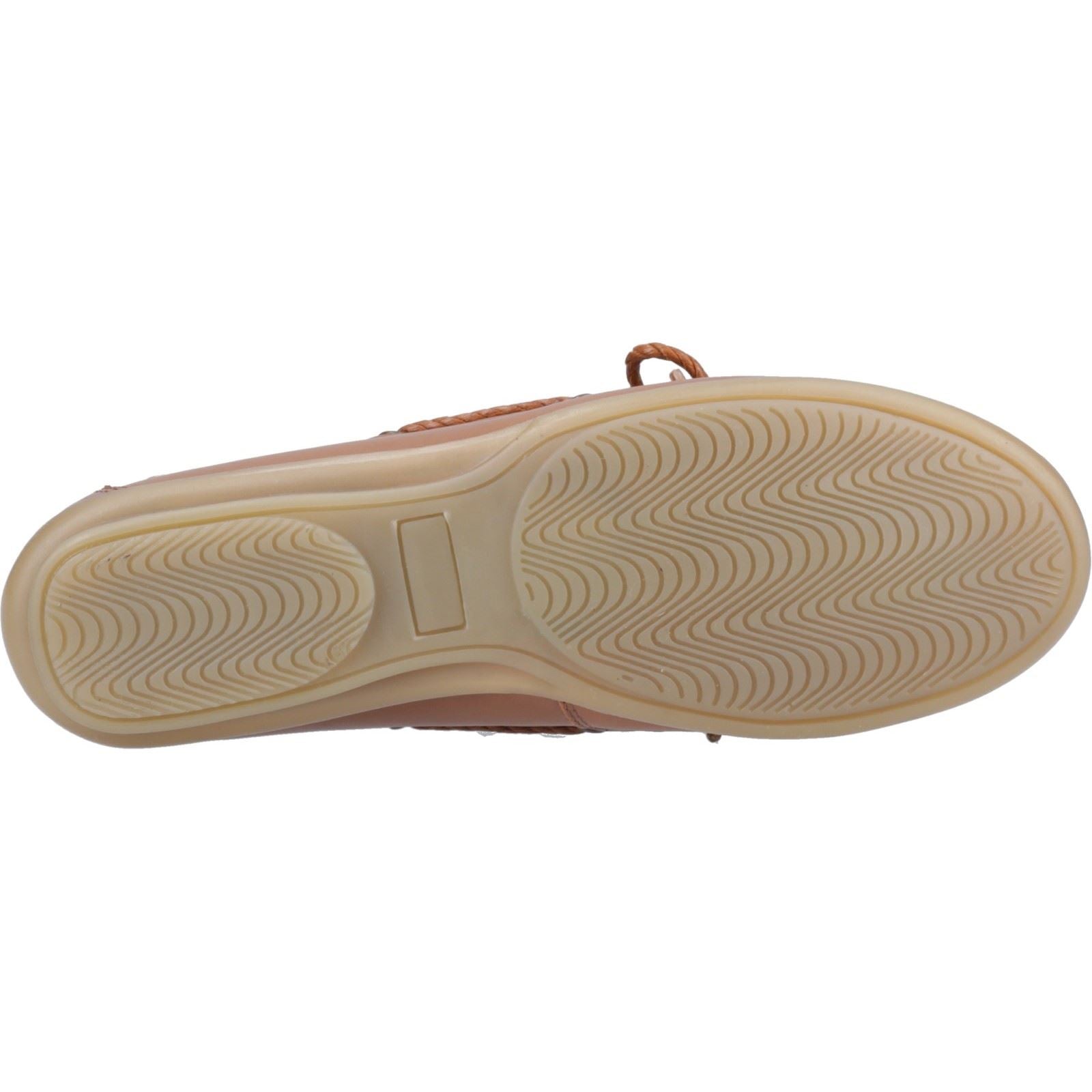 Hush Puppies Irene Chaussures Bateau Pour Femmes En Cuir De Couleur Marron