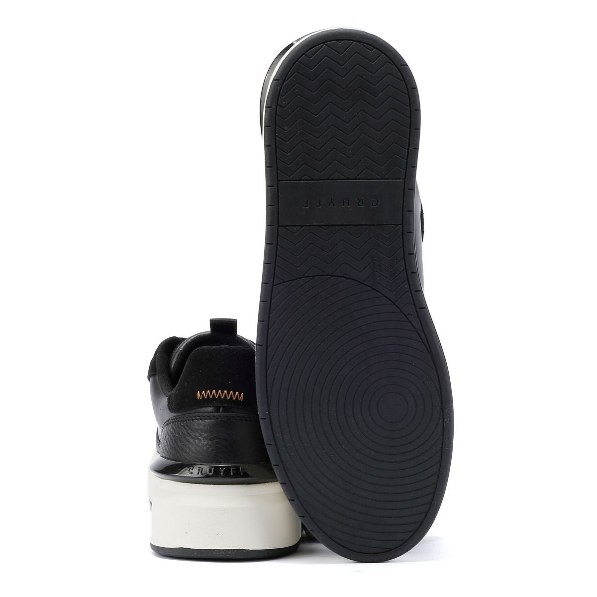 Cruyff Surefire Tennis Baskets noires en cuir pour hommes
